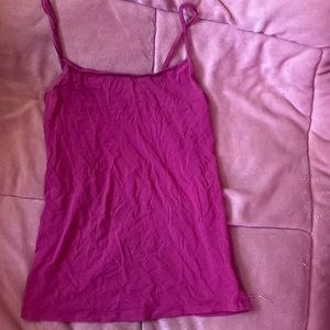 Pink Spaghetti strap tank top medium good condition